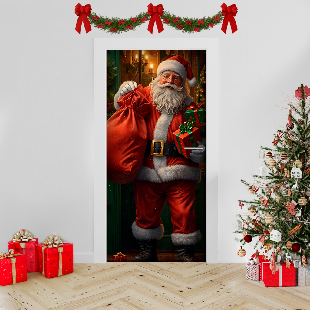 CAPA DECORATIVA DE NATAL PARA PORTA
