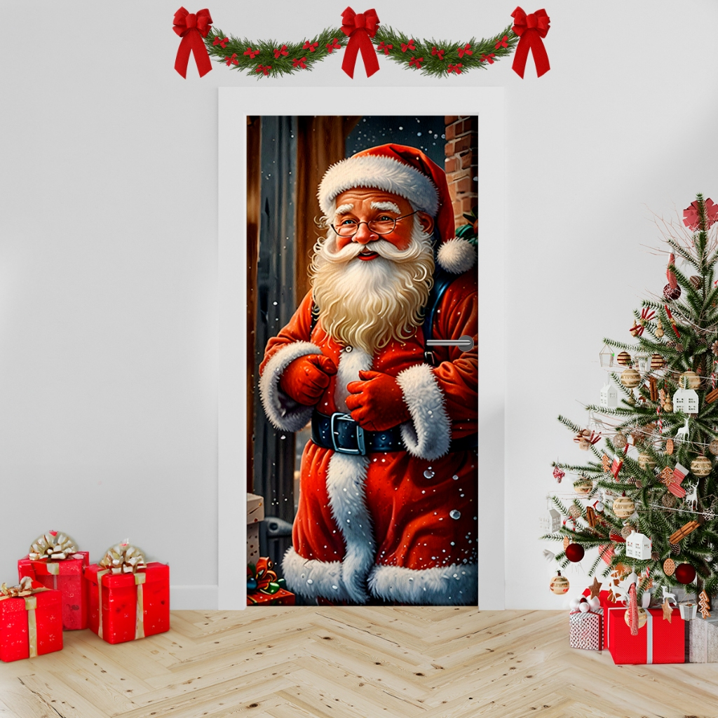 CAPA DECORATIVA DE NATAL PARA PORTA