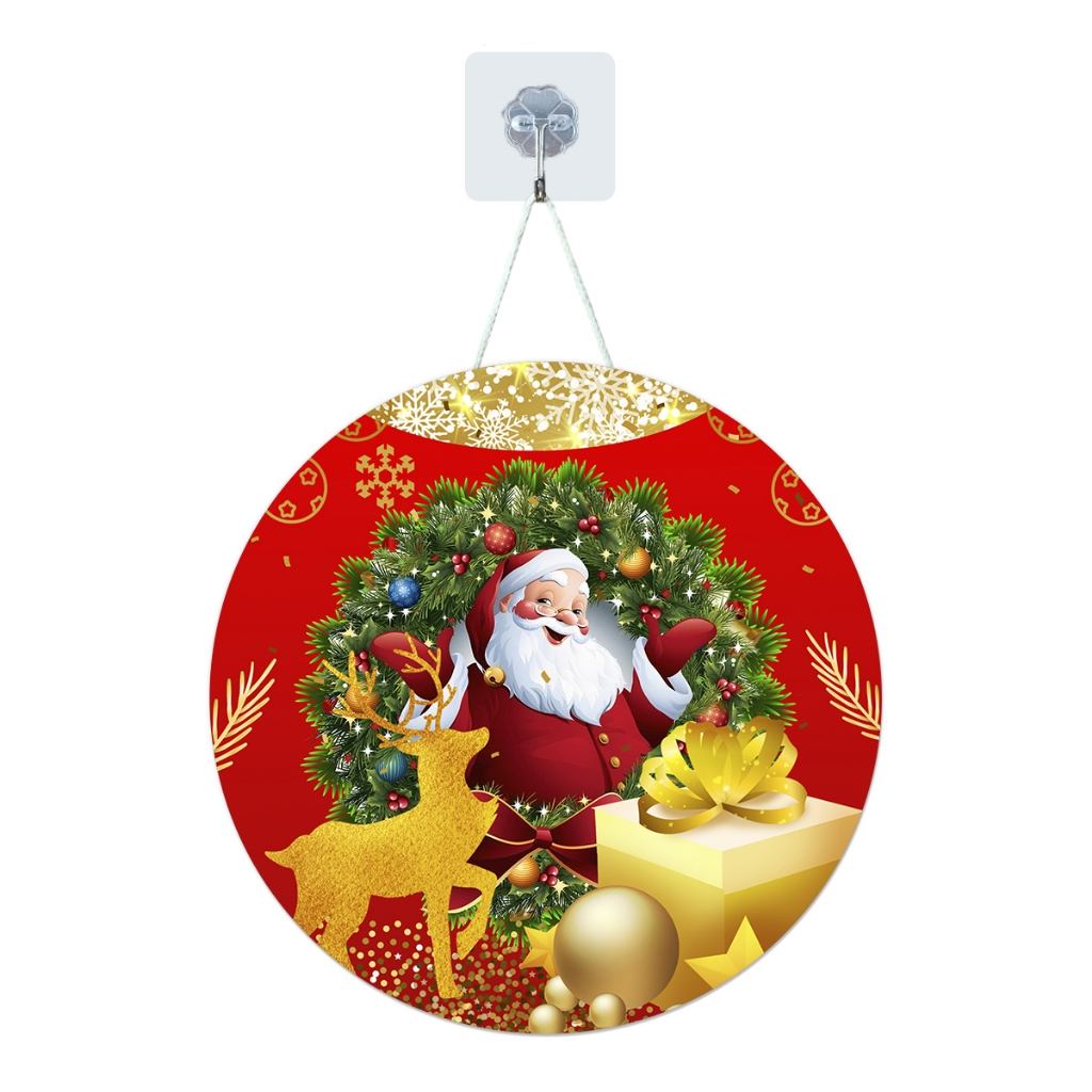 GUIRLANDA PLACA DE NATAL EM MDF