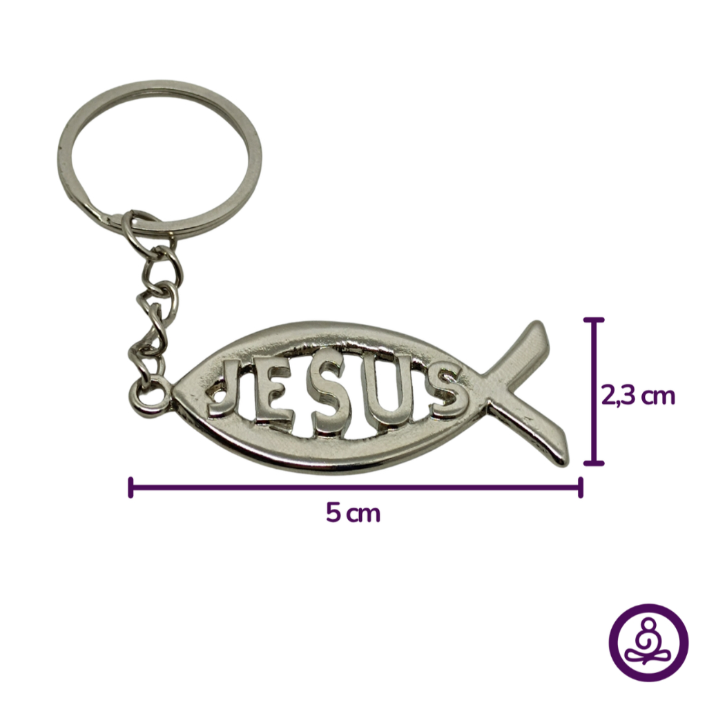 Chaveiro Peixe Cristão Jesus Símbolo da Multiplicação