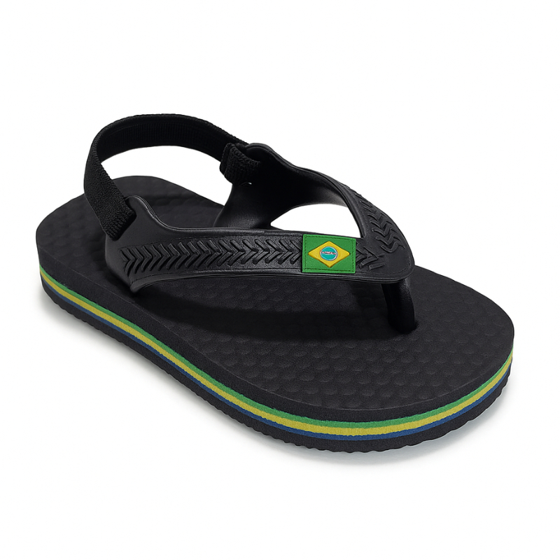 Chinelo Infantil com Elástico Antiderrapante Confortável Bebê Unissex
