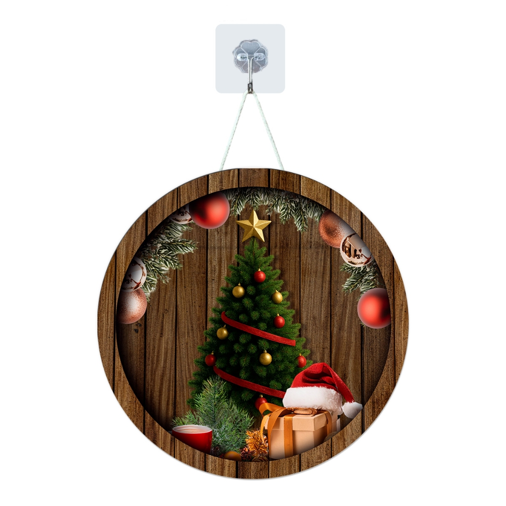 GUIRLANDA PLACA DE NATAL EM MDF