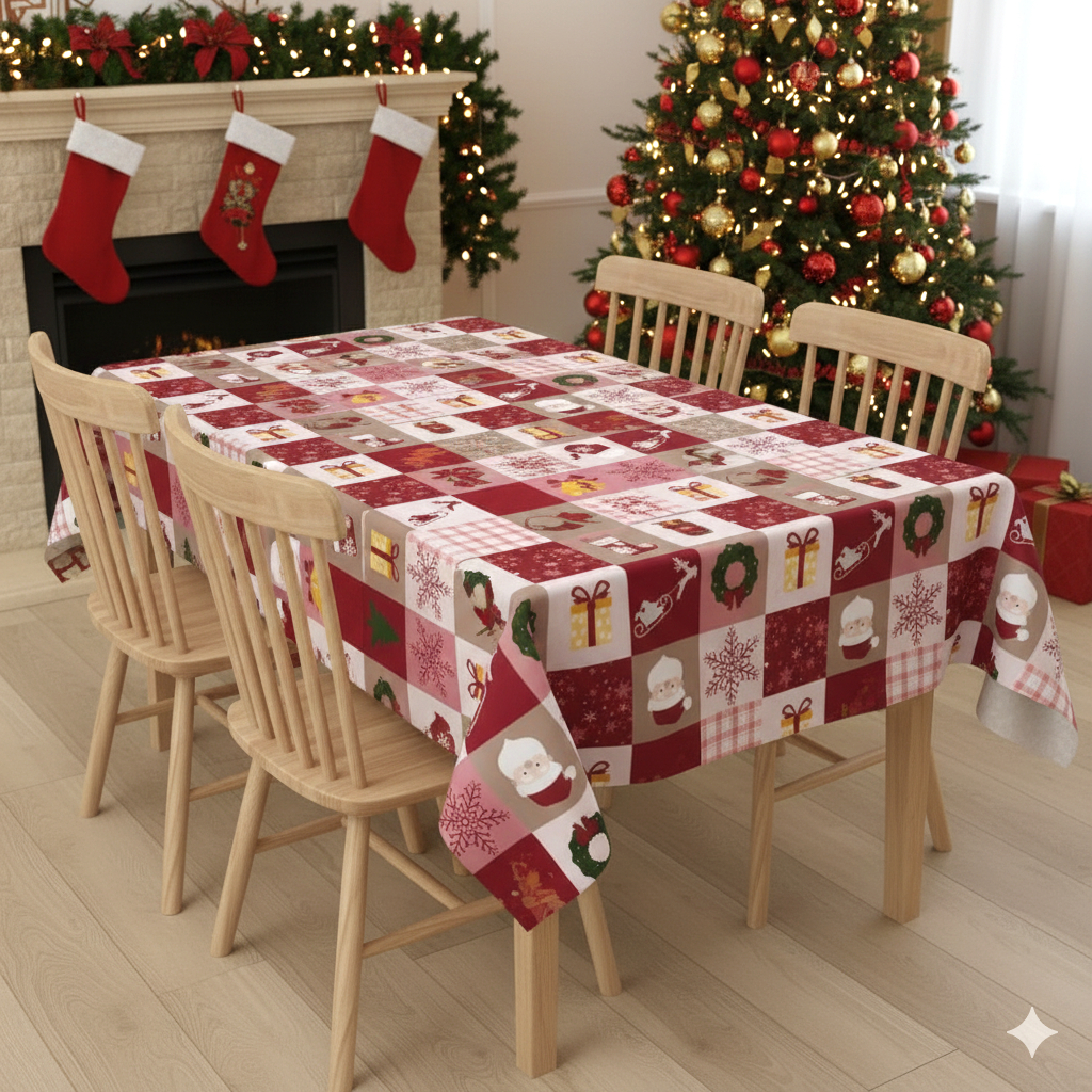 TOALHA DE NATAL IMPERMEAVEL 2M-VÁRIAS ESTAMPAS