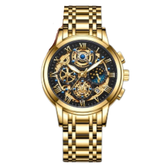 RELÓGIO MASCULINO BRAIAN COM PULSEIRA EM AÇO INOXIDÁVEL