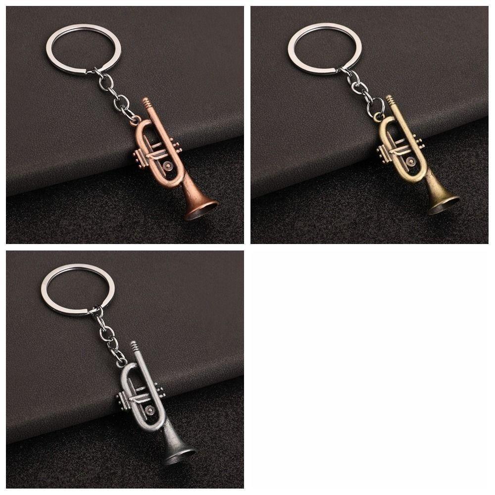 Chaveiro De Metal KBOX , Mini Instrumentos De Saxofone De Liga De Zinco , Três Tipos Brinquedos Pingente De Carro