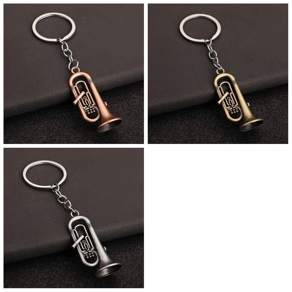 Chaveiro De Metal KBOX , Mini Instrumentos De Saxofone De Liga De Zinco , Três Tipos Brinquedos Pingente De Carro
