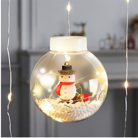 Cascata de Pisca Pisca Cortina De Luz Bolinhas Varal Decoração Natal 3 metros 100 Leds