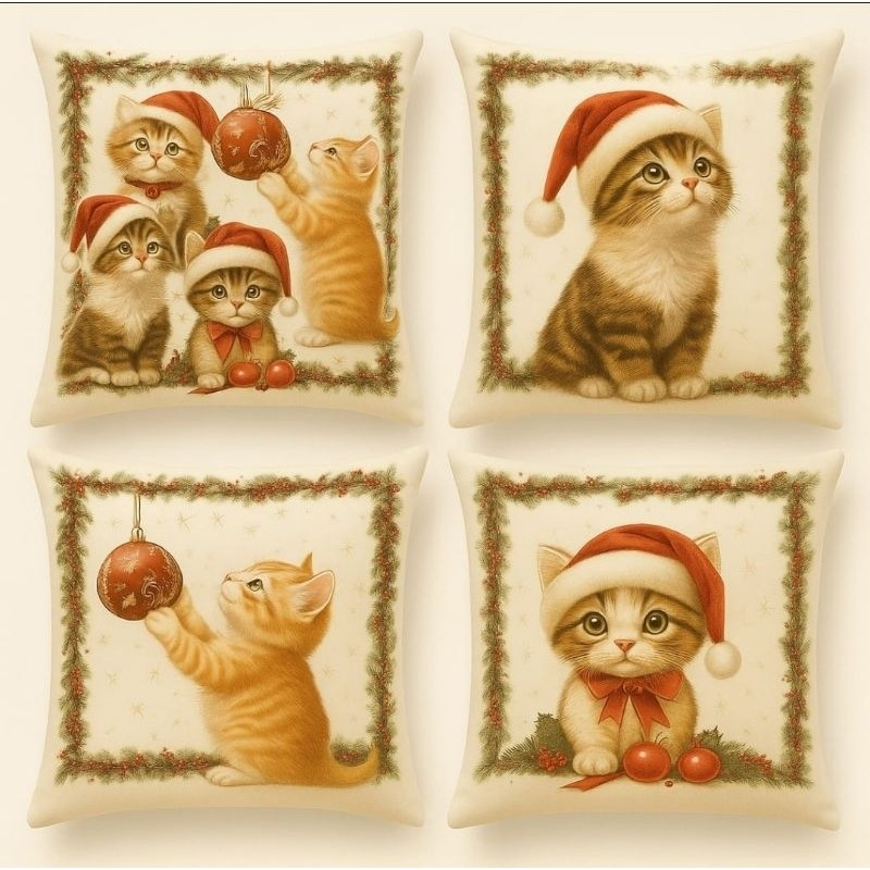 CAPA DE ALMOFADA NATAL 45X45CM