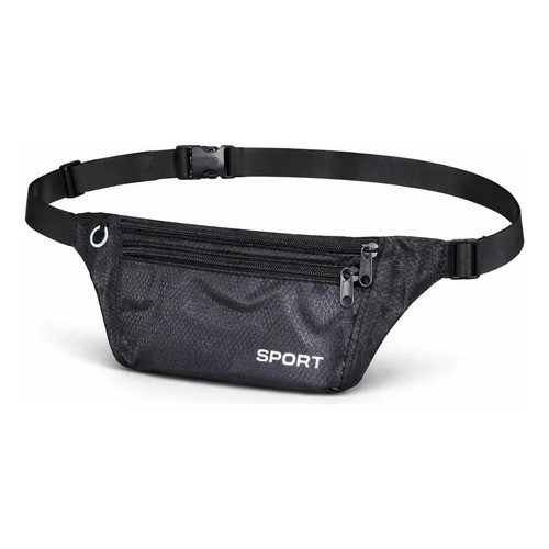 Pochete Fitnes slim Porta Celular chaves para corrida academia Cintura Unissex Leve Preta